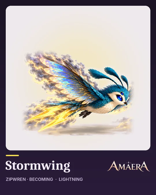 Stormwing, a becoming of Zipwren